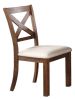 Dining Table 1x Bench and 4x Side Chairs Natural Brown Finish Solid wood 6pc Dining Table Wooden Contemporary Style Kitchen Dining Room Furniture