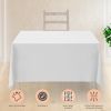 2 Square Tablecloth Covers 70x70 Inch Table Cloths for Square or Round Table 200 GSM Washable Wrinkle Resistant Fabric for Weddings Kitchen Restaurant