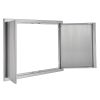 BBQ Access Door, 36W x 24H Inch Double Outdoor Kitchen Door, Stainless Steel Flush Mount Door, Wall Vertical Door with Recessed Handles