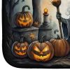 Witch Spooky Halloween Dish Drying Mat Absorbent Dish Drying Mat Pad for Kitchen Counter Dish Drainer Mat for Countertop, 14 x 21", Multicolor