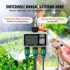 VEVOR Water Timer, 3 Outlets, Hose Watering Sprinkler Timer