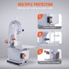 VEVOR Commercial Electric Meat Bandsaw, 1100W Stainless Steel Countertop Bone Sawing Machine, Workbeach 19.3" x 15", 0.16-7.9 Inch Cutting Thickness