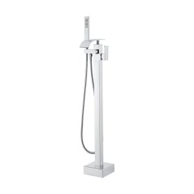 VEVOR Freestanding Bathtub Faucet, Floor Mount, Freestanding Tub Filler, Shower Mixer Taps, Two Water Modes, 360¬∞ Swivel Spout (Default: Default)